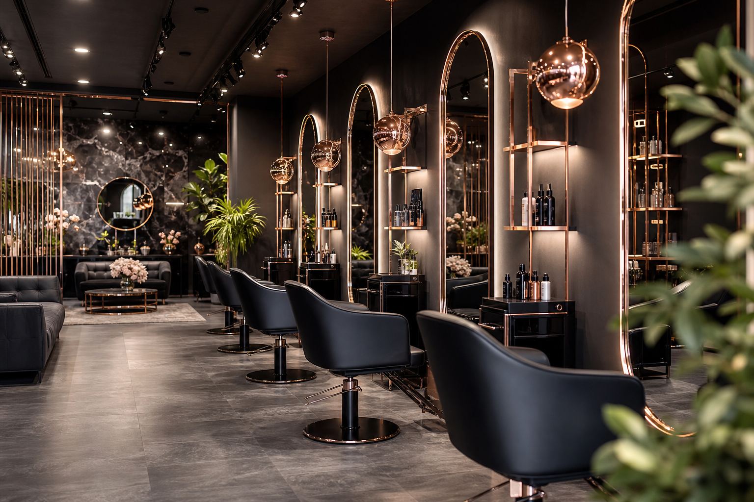 Lüks salon iç mekanı